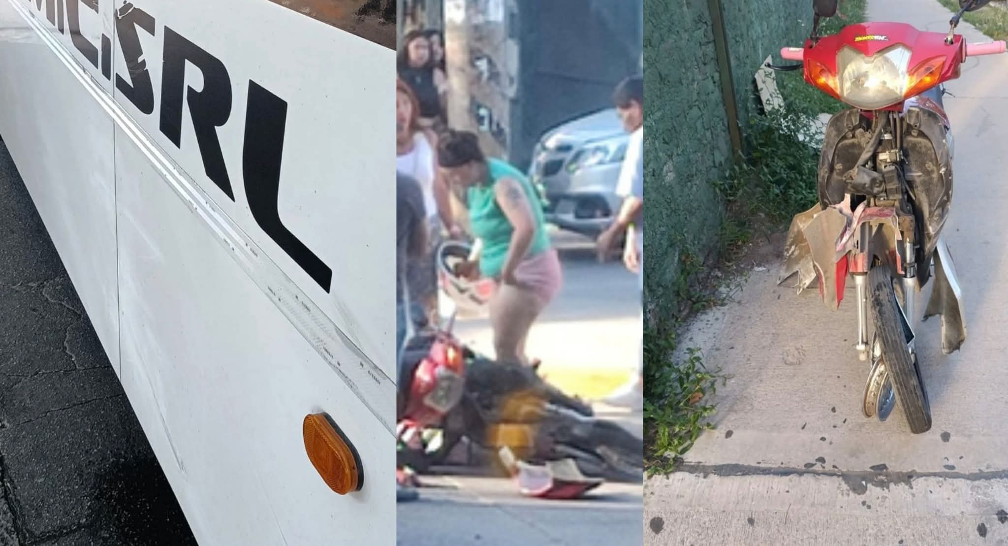 Un herido tras un choque entre un colectivo y una moto en Ezeiza