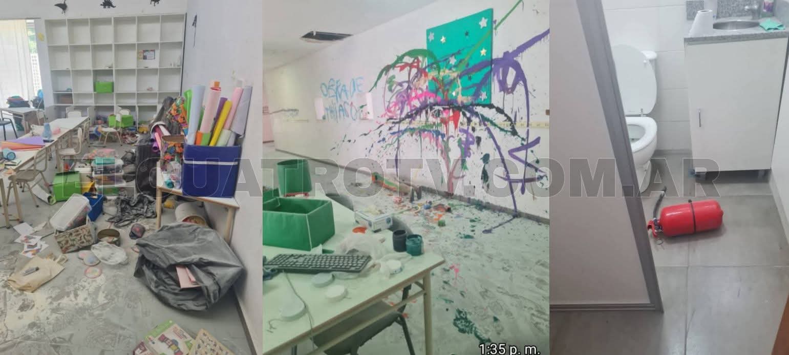 Robo y destrozos en el Jard&iacute;n de Infantes N&ordm; 932 en Trist&aacute;n Su&aacute;rez