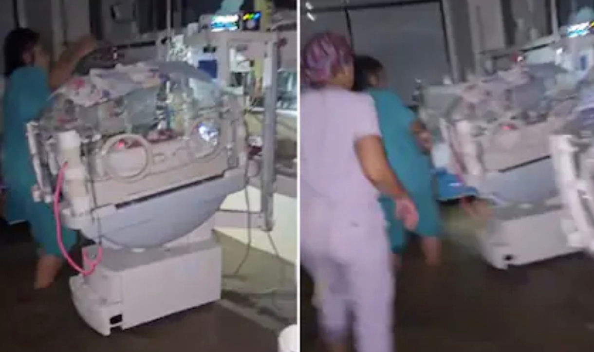 Temporal en Bahía Blanca: así evacuaban a los bebés del Hospital Penna
