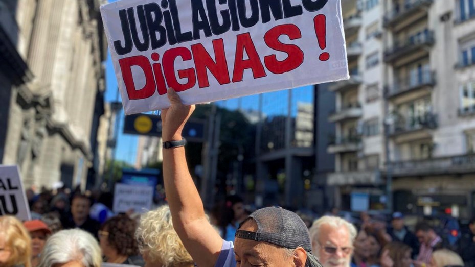 Nueva protesta de los jubilados en el Congreso