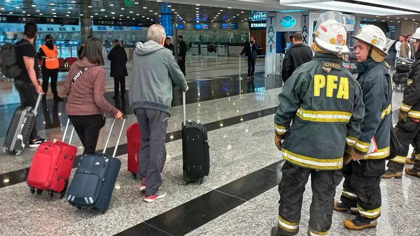 El audio de amenaza de bomba en Ezeiza estoy harta de este gobierno