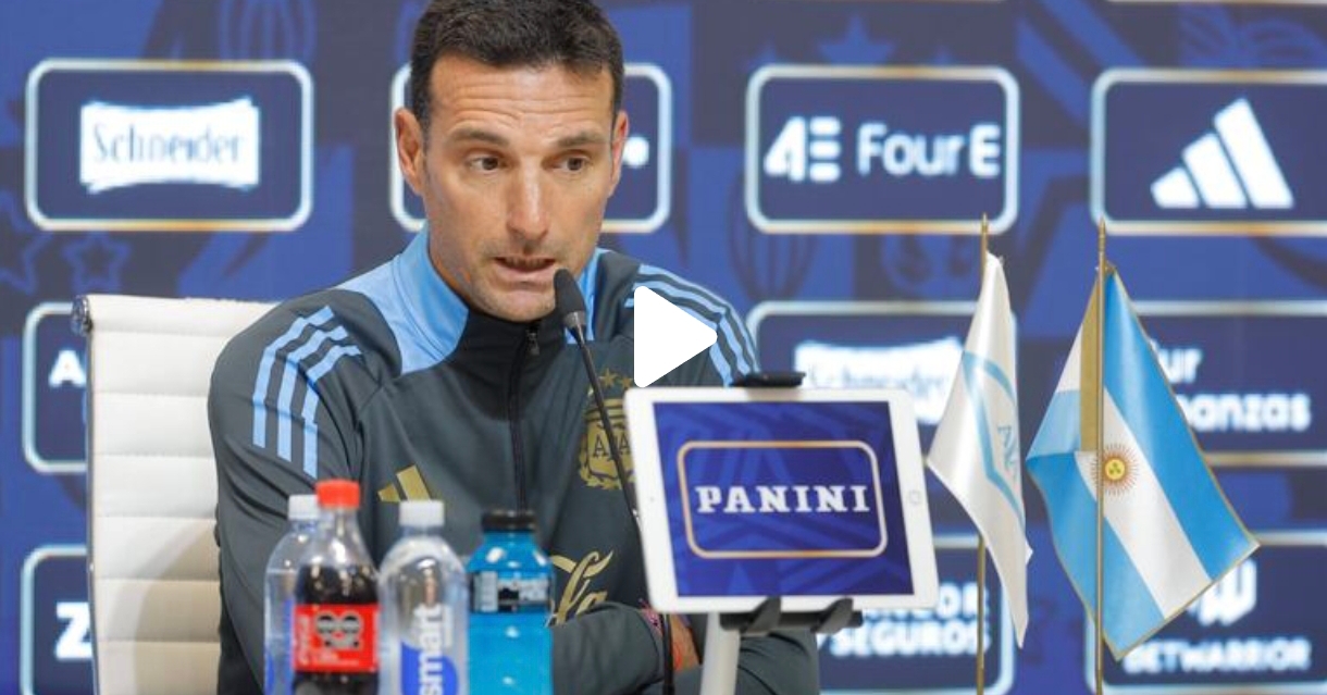 Scaloni confirmó que Messi será titular ante Colombia