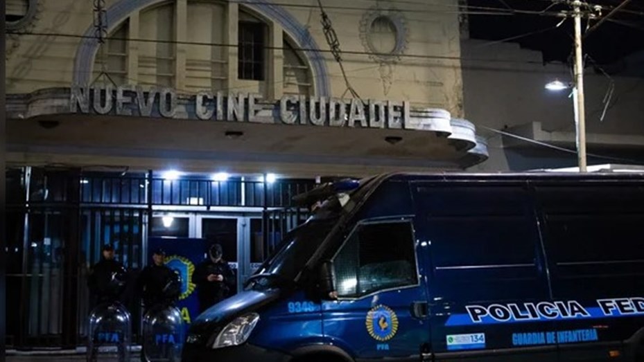 Ciudadela: allanaron un cine 
