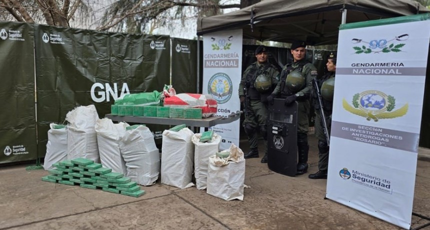 Quemarán 480 kilos de cocaína incautada en una avioneta en Rosario