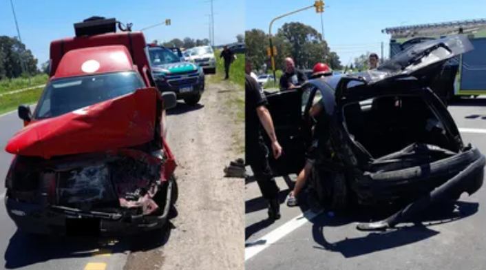 Choque en la Ruta 58 en San Vicente: dos heridos