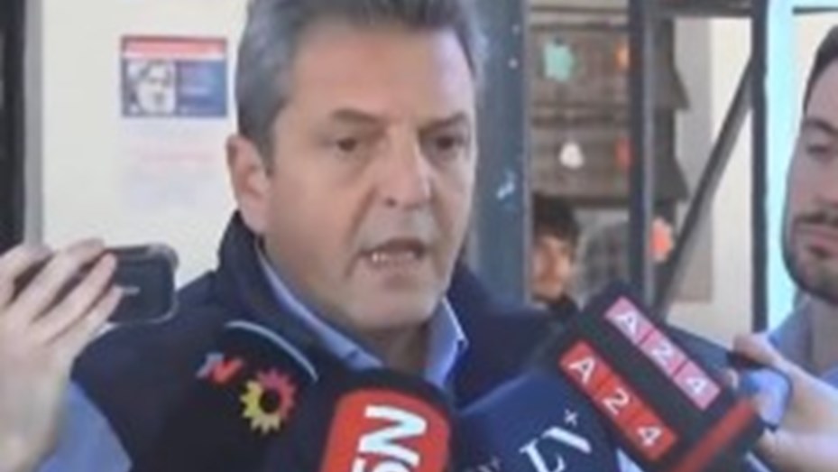 Votó Sergio Massa: “Estamos en una elección crucial”