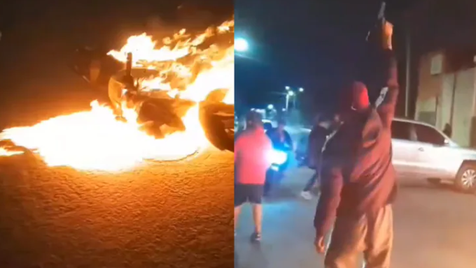 Motos quemadas y tiros al aire: el funeral tumbero con el que despidieron a un joven asesinado en Lomas de Zamora 